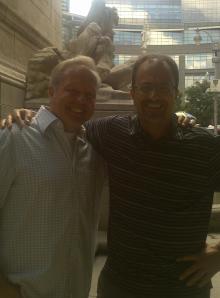 Michael and Me in Columbus Circle